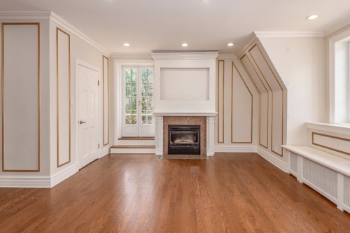 Master Bedroom - 68 Ch. Belvedere, Westmount, QC - Indoor Photo Showing Other Room With Fireplace