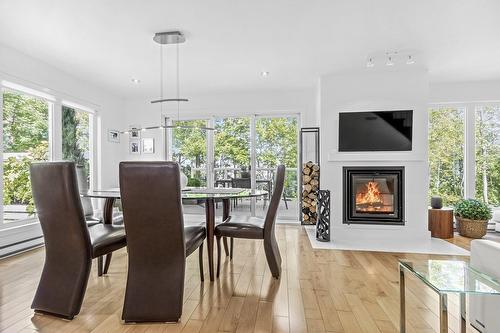 Salle à manger - 6826 Route Marie-Victorin, Sainte-Croix, QC - Indoor With Fireplace