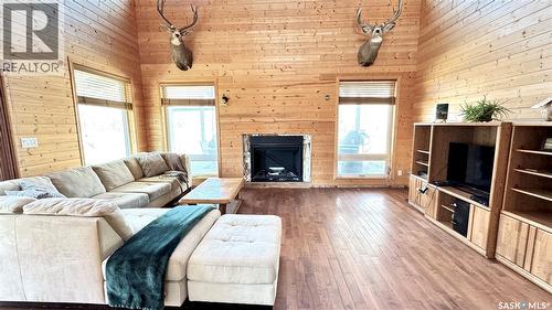 243 Ruby Drive, Coteau Rm No. 255, SK - Indoor Photo Showing Living Room With Fireplace
