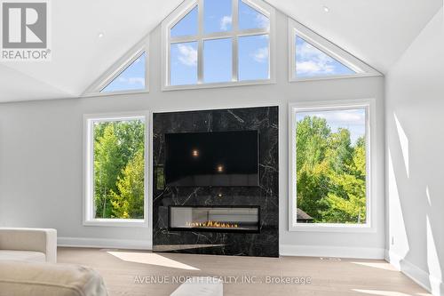 135 Cherryhill Drive, Ottawa, ON - Indoor Photo Showing Living Room With Fireplace