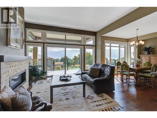 2133 Talavera Place, West Kelowna, BC - Indoor Photo Showing Living Room With Fireplace