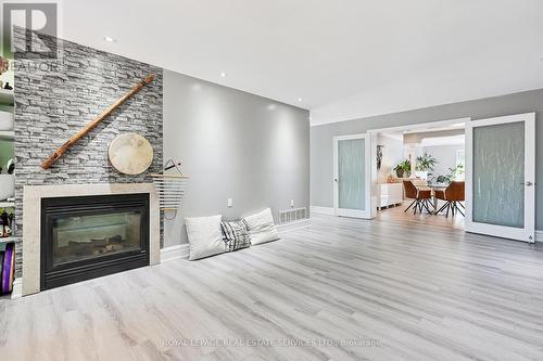 397 River Side Drive, Oakville, ON - Indoor Photo Showing Living Room With Fireplace