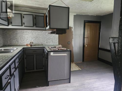 21 Peter Street S, Brockton, ON - Indoor Photo Showing Kitchen With Double Sink