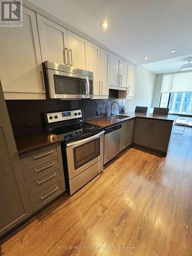 C529 - 330 Phillip Street, Waterloo, ON - Indoor Photo Showing Kitchen With Stainless Steel Kitchen