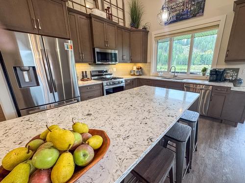 193 Shadow Mountain Boulevard, Cranbrook, BC - Indoor Photo Showing Kitchen With Stainless Steel Kitchen With Upgraded Kitchen