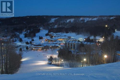 Ski slope view from the primary bedroom - 406 - 80 Horseshoe Boulevard, Oro-Medonte, ON - Outdoor With View