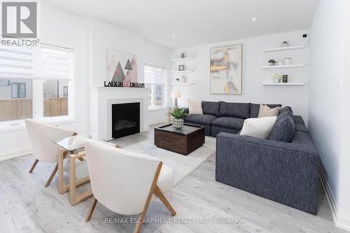 388 Klein Circle, Hamilton, ON - Indoor Photo Showing Living Room With Fireplace