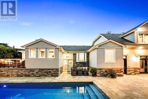 96 Delrex Boulevard, Halton Hills, ON - Outdoor With In Ground Pool