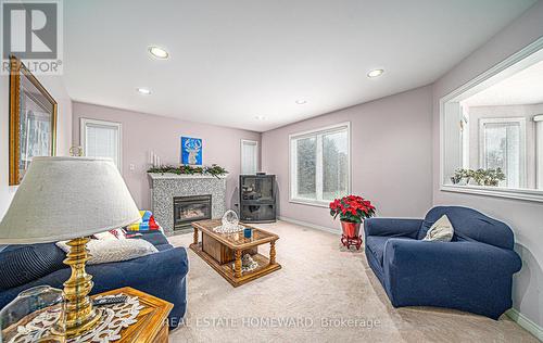 5097 14Th Avenue, Markham, ON - Indoor Photo Showing Living Room With Fireplace