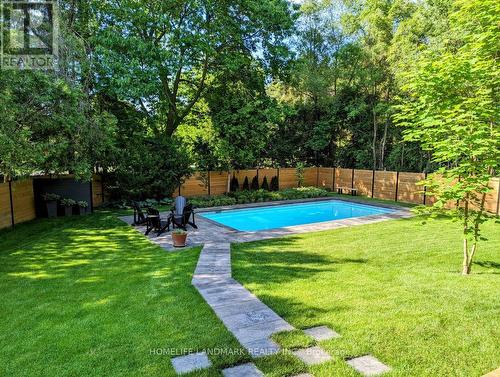 114 Reding Road, Hamilton, ON - Outdoor With In Ground Pool With Backyard