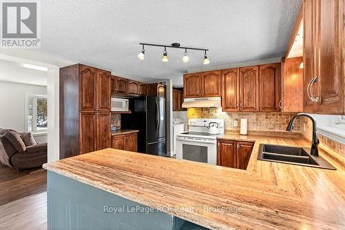 282848 Normanby-Bentinck Townline, West Grey, ON - Indoor Photo Showing Kitchen With Double Sink