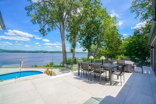 Terrasse - 598 Rue Main, Hudson, QC - Outdoor With In Ground Pool With View