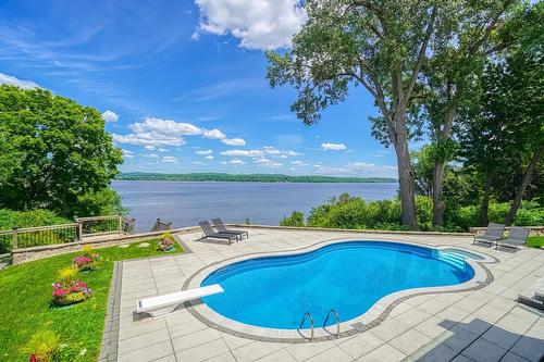 Piscine - 598 Rue Main, Hudson, QC - Outdoor With In Ground Pool With View