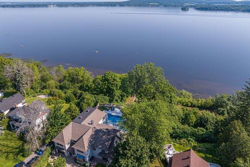 Photo aérienne - 598 Rue Main, Hudson, QC - Outdoor With Body Of Water With View
