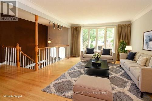 Virtually Staged - 30 Terrace Drive, Hamilton, ON - Indoor Photo Showing Living Room