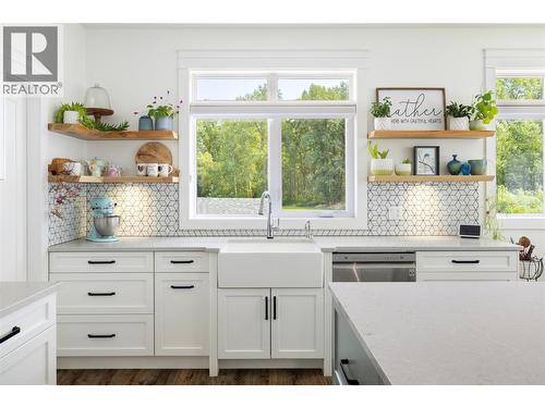 Kitchen - 6984 Highway 6, Coldstream, BC - Indoor Photo Showing Kitchen With Upgraded Kitchen