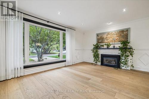 409 River Side Drive, Oakville, ON - Indoor Photo Showing Living Room With Fireplace