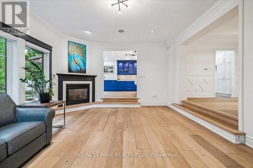 409 River Side Drive, Oakville, ON - Indoor Photo Showing Living Room With Fireplace