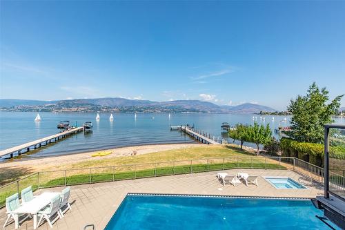 4260 Hobson Road, Kelowna, BC - Outdoor With Body Of Water With In Ground Pool With View