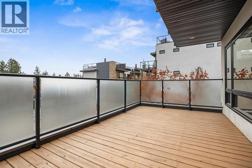 Large Patio off Living Room - 1818 Peak Point Court Unit# 12, West Kelowna, BC - Outdoor With Exterior