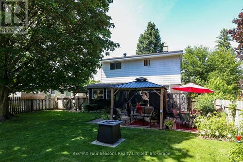 Large private backyard - 46 Erie Street, Collingwood, ON - Outdoor With Deck Patio Veranda