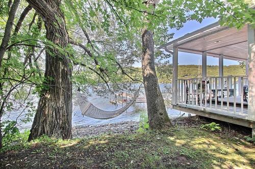 Backyard - 2040 Ch. Du Lac, North Hatley, QC - Outdoor With Deck Patio Veranda
