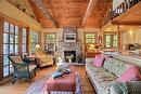 Living room - 2040 Ch. Du Lac, North Hatley, QC  - Indoor Photo Showing Living Room With Fireplace 