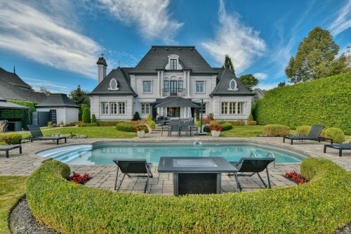 Backyard - 6 Rue De Rambouillet, Blainville, QC - Outdoor With In Ground Pool With Backyard