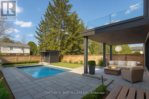 119 Cumberland Drive, Mississauga, ON - Outdoor With In Ground Pool With Deck Patio Veranda With Backyard