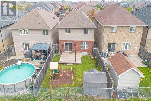 115 Pelech Crescent, Hamilton, ON - Outdoor With Above Ground Pool With Deck Patio Veranda
