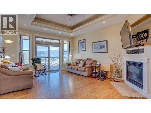 567 Mt Ida Drive, Coldstream, BC - Indoor Photo Showing Living Room With Fireplace
