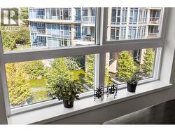 View from Dining Room over entry water feature - 