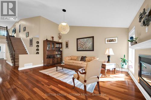128 Annapolis Circle, Ottawa, ON - Indoor Photo Showing Living Room With Fireplace