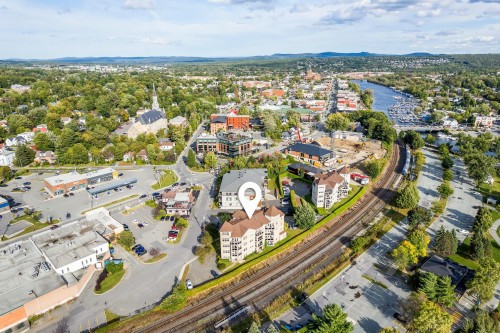 Photo aérienne - 201-60 Rue Du Lac, Magog, QC - Outdoor With View