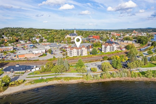 Photo aérienne - 201-60 Rue Du Lac, Magog, QC - Outdoor With Body Of Water With View