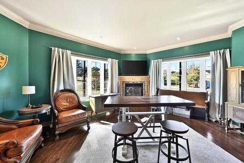 Family room - 1049 Rue Des Chevaliers, Prévost, QC - Indoor Photo Showing Living Room With Fireplace