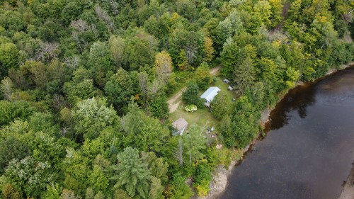 Photo aérienne - 134 2E Avenue Belleville, Sainte-Mélanie, QC - Outdoor With View