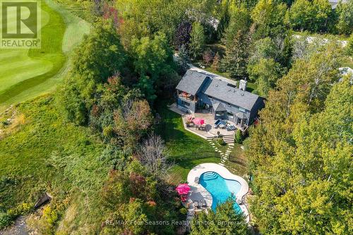 159 Indian Circle, Blue Mountains, ON - Outdoor With In Ground Pool With View