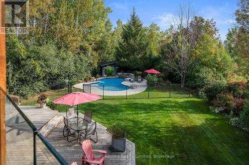159 Indian Circle, Blue Mountains, ON - Outdoor With In Ground Pool With Deck Patio Veranda