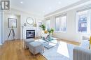 15A Ferguson Street, Toronto, ON  - Indoor Photo Showing Living Room With Fireplace 