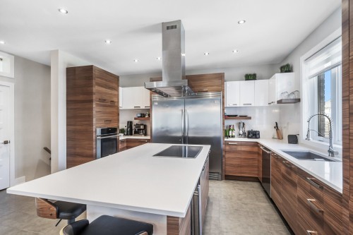Cuisine - 3901 Rue Dugué, Longueuil (Saint-Hubert), QC - Indoor Photo Showing Kitchen With Double Sink With Upgraded Kitchen