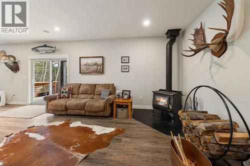 249 Twin Lakes Road, Enderby, BC - Indoor With Fireplace