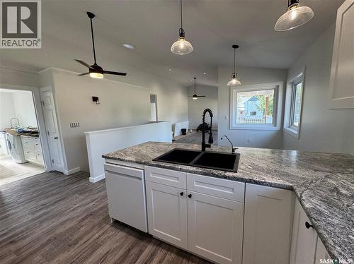 109 Ash Street, Wolseley, SK - Indoor Photo Showing Kitchen With Double Sink