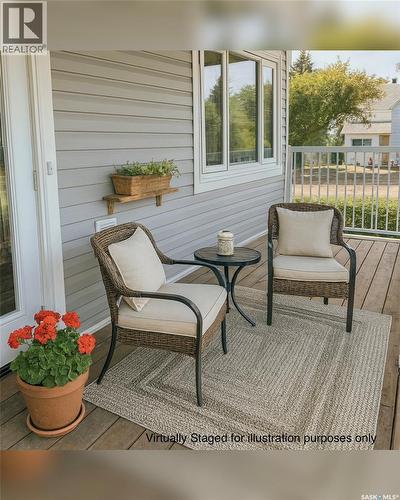 109 Ash Street, Wolseley, SK - Outdoor With Deck Patio Veranda With Exterior
