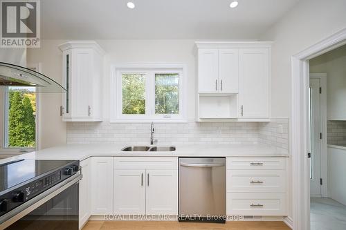 17 Glenbarr Road, St. Catharines (Glendale/Glenridge), ON - Indoor Photo Showing Kitchen With Double Sink