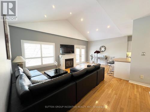 38 Hurst Drive, Barrie, ON - Indoor Photo Showing Living Room With Fireplace