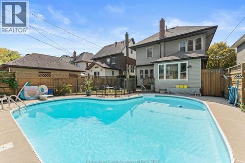 858 Chilver Road, Windsor, ON - Outdoor With In Ground Pool With Backyard