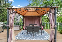 Gazebo on Deck with Privacy Curtains - 