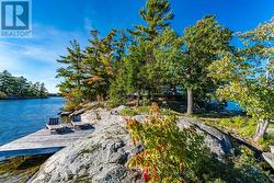 Looking at cottage from point - 