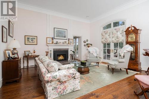 2097 Grange Side Road, Caledon, ON - Indoor Photo Showing Living Room With Fireplace